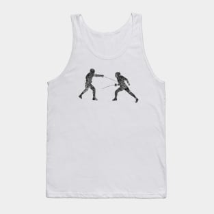 Fencing black and white Tank Top